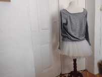 Camisola malha cinza