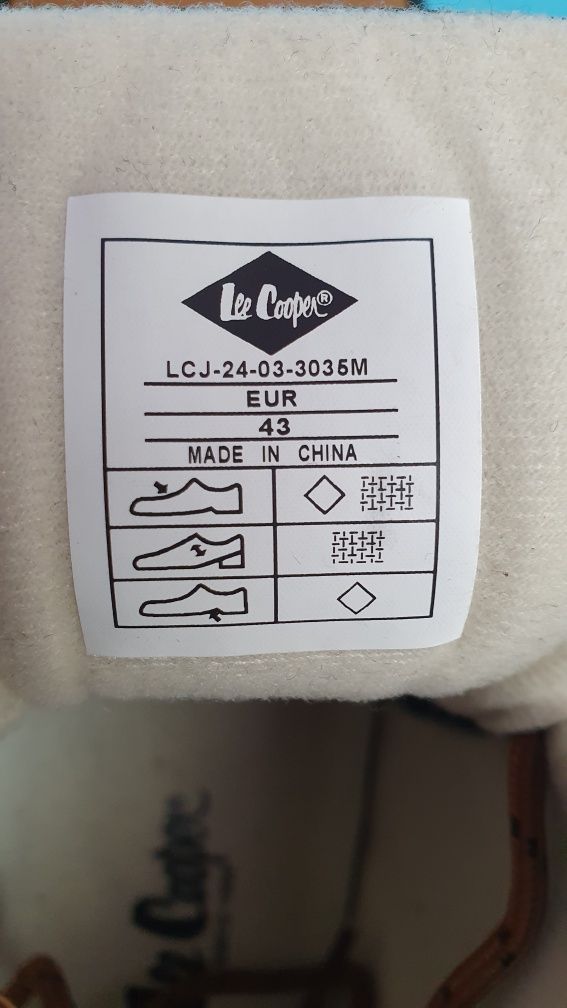 Trzewiki męskie nowe Lee Cooper rozmiar 43 / wkładka 27.5 cm