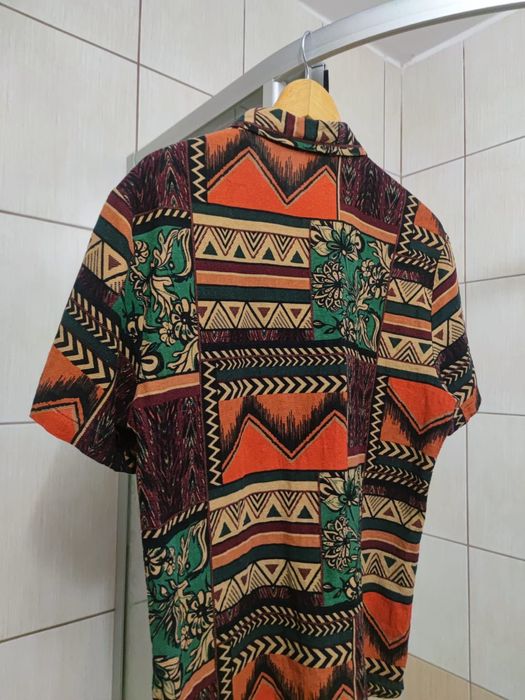 Koszulka bluzka L koszula Manfinity hawajska t-shirt polo kolorowa pol