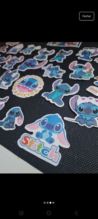 48 autocolantes lilo e stitch