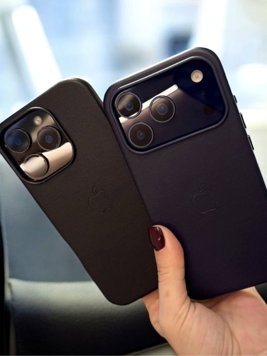 Чохол шкіряний iPhone Pro Max MagSafe чехол кожаный айфон про макс 17