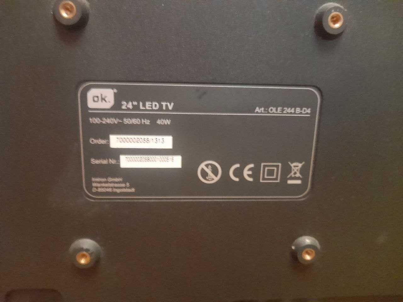 Телевізор OK 24" LED, як новий