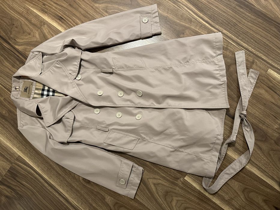 Płaszcz trench Burberry beżowy M damski