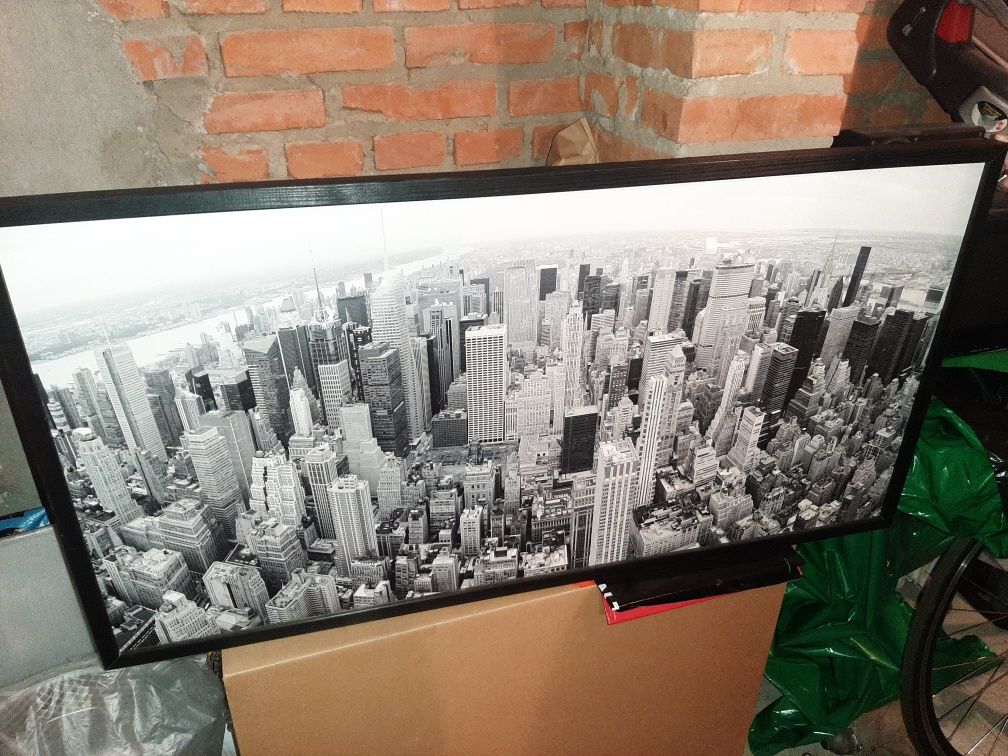 Piękny obraz Manhattan na ścianę 103,5 x 53,5 cm jak NOWY