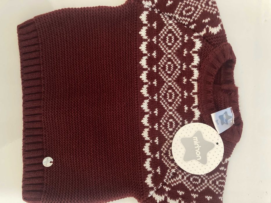 Camisola Minhon - Tamanho 6 meses   NOVO