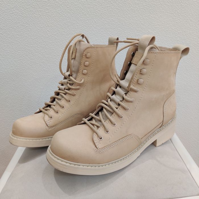 Черевики жіночі шкіряні G-STAR ROW бежевого кольору