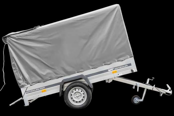 Przyczepka 230x125 UNITRAILER GARDEN 230 KIPP ze stelażem i pokrowcem