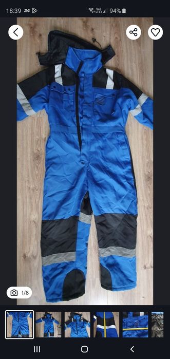 Kombinezon ocieplany z kapturem odpinanym BLUEWEAR męski rozmiar L