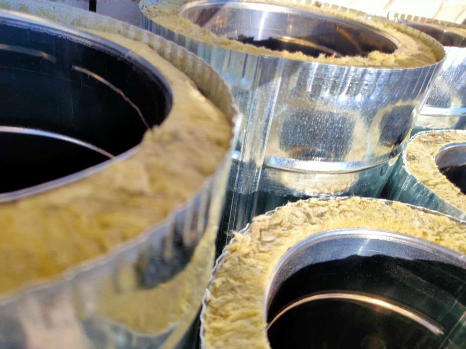 дымоход, сендвич, утепленная труба на котел, труба для буржуйки, комін