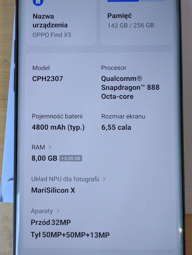 Oppo Find X5 8/256 Hasselblad gwarancja