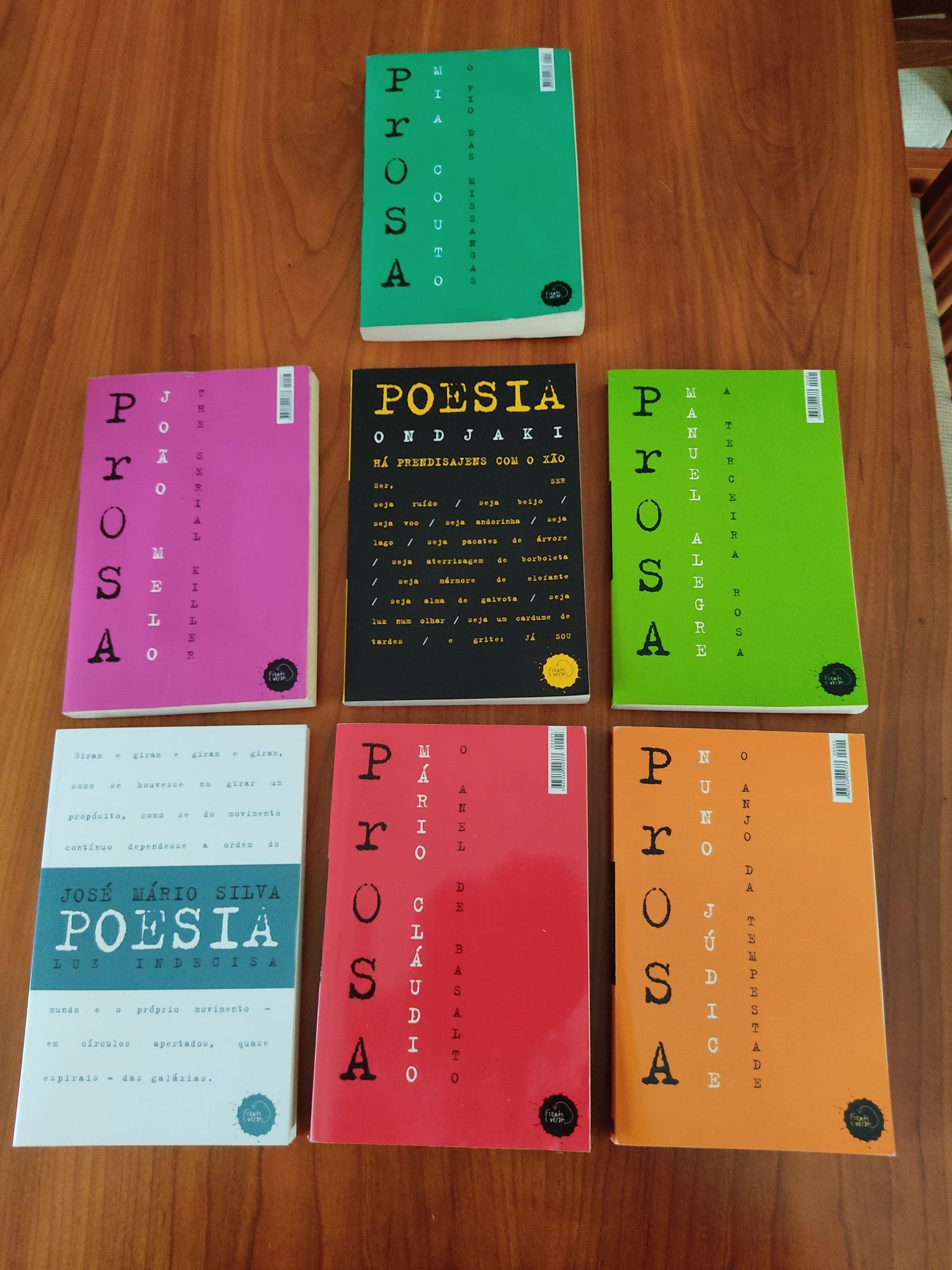 7 livros poesia e prosa