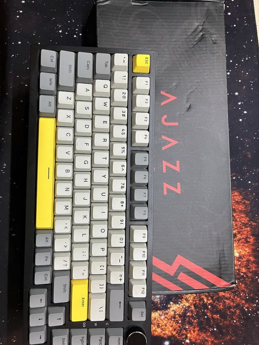 Клавіатура механічна AJAZZ AK820 Black-Yellow