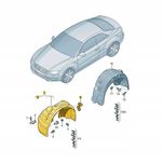 Audi A4B8 підкрилок Ауди А4Б8 подкрылки подкрылок авди ауді а4б8 a4b8