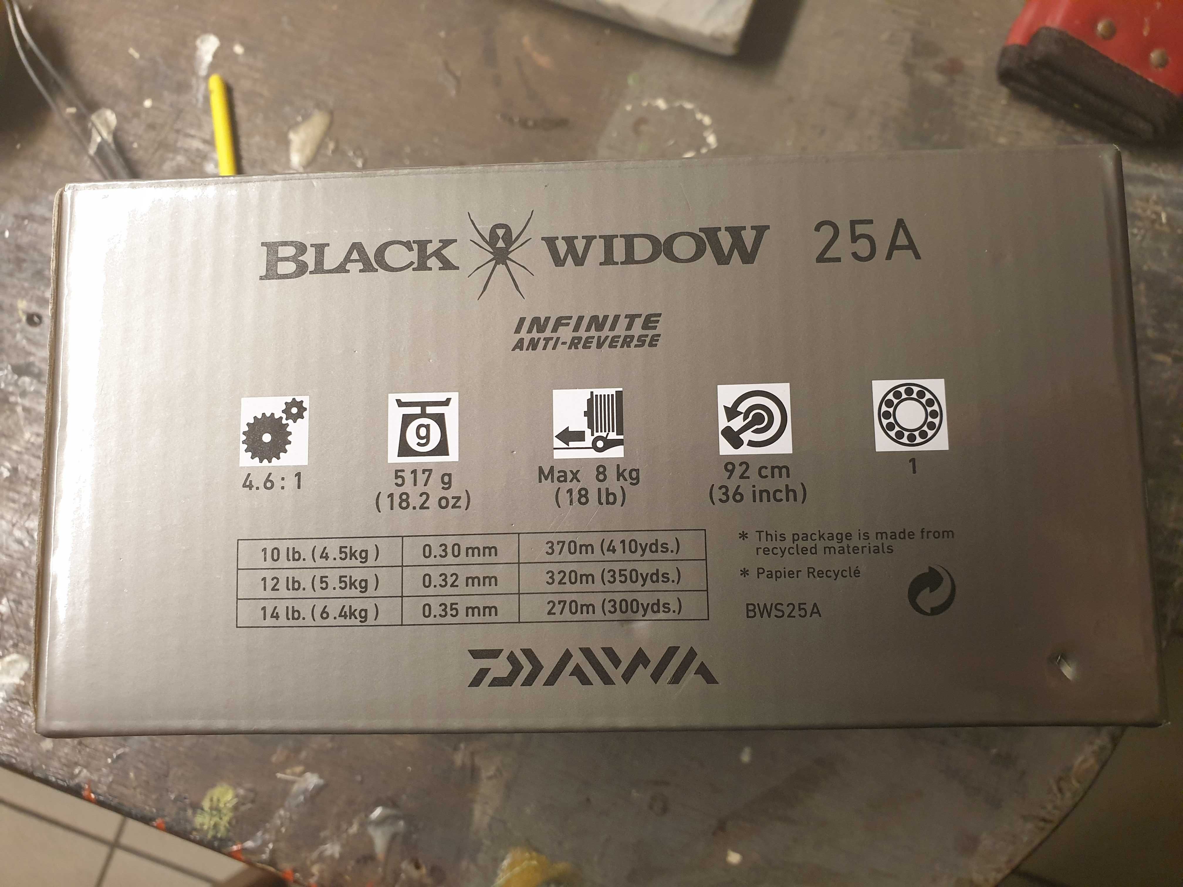 Kołowrotek Daiwa Black Widow 25 A