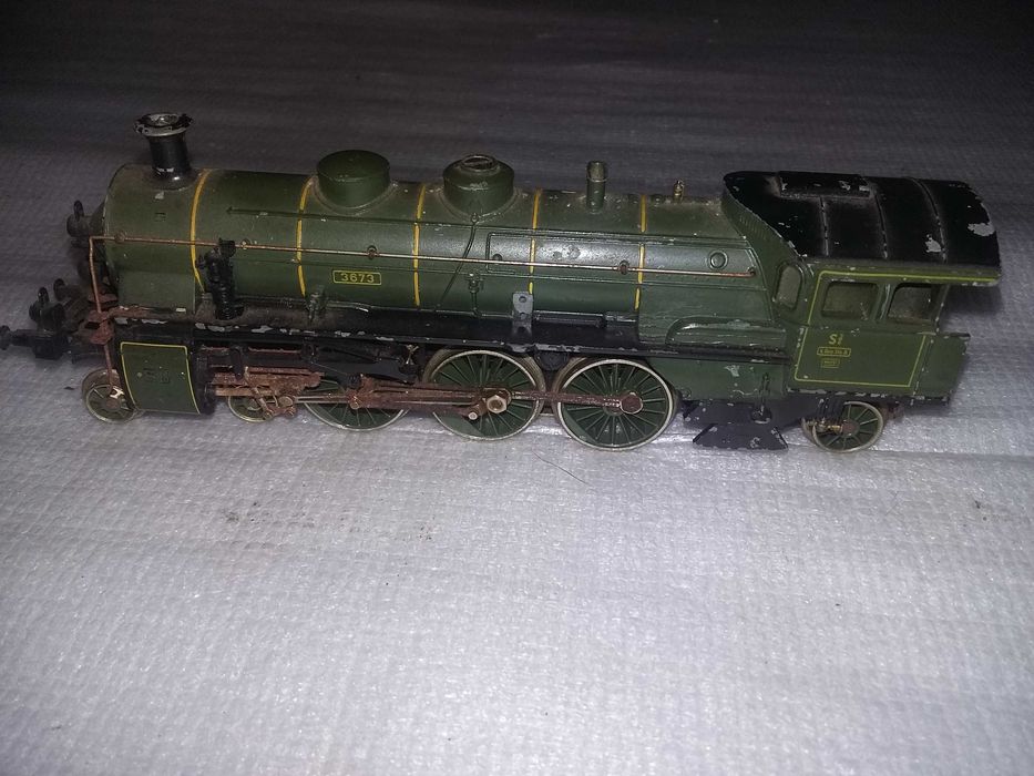 Lokomotywa parowóz Marklin 3673 zielona skala H0