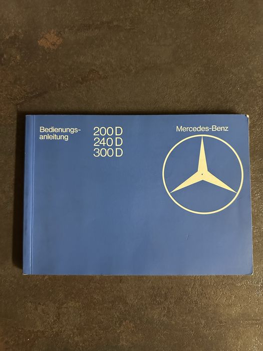 Книжка, инструкция, руководство по экспоуатации мерседес mercedes w123