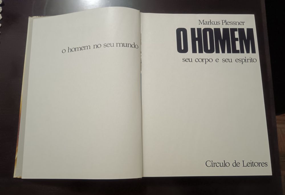 Livro O Homem
Seu corpo e seu espírito