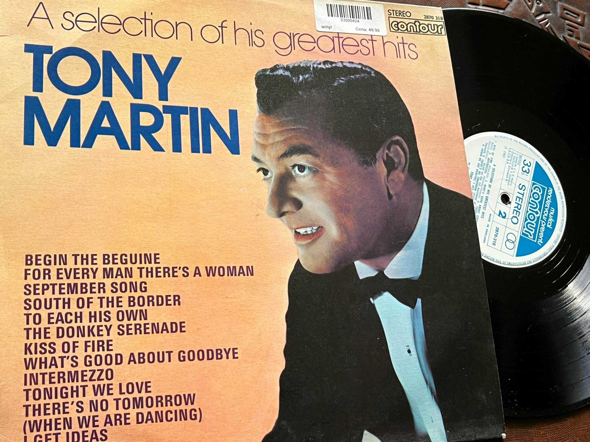 Tony Martin - A Selection Of His Greatest Hits - Winyl - EX-! (rare)