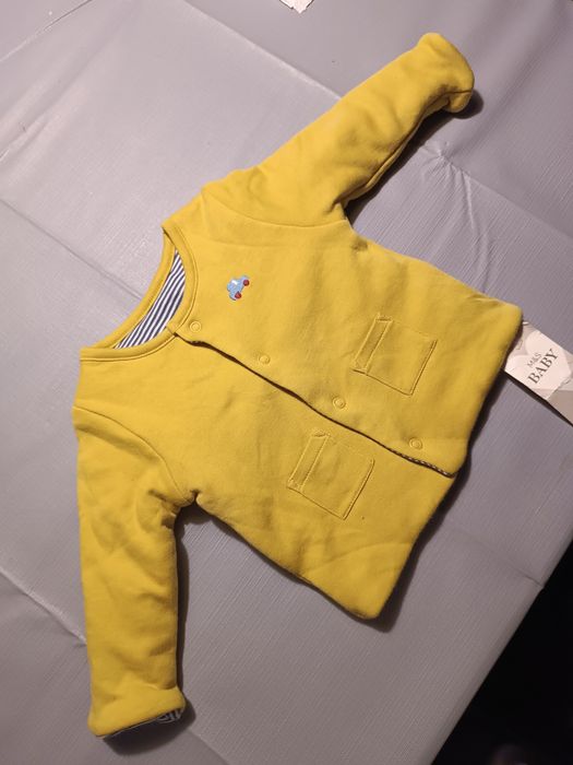Bluza ocieplana dla noworodka kaftanik kurteczka h&m m&s 62