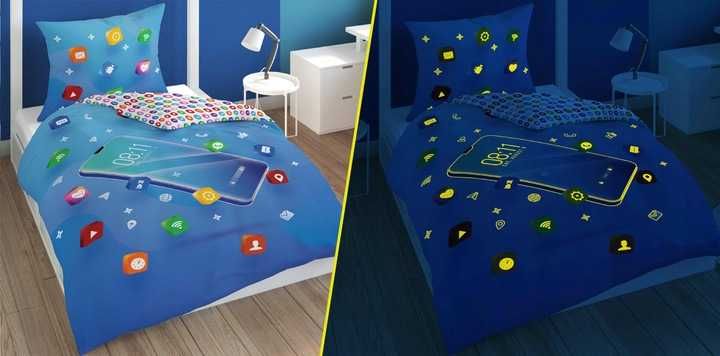 Nowa pościel dziecięca Telefon 140x200, ŚWIECĄCA