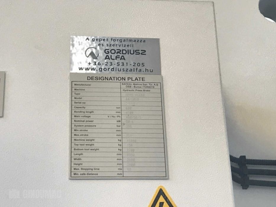 Prasa krawędziowa Baykal APHS 41600 (2017)