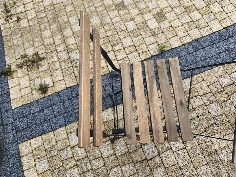 Stolik z dwoma krzesłami, Ikea Tarno