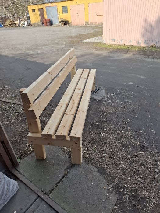 Meble ogrodowe, stół, ławka, krzesła