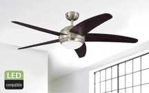 Wentylator Sufitowy 132cm z LED i Pilotem - Cichy! Lato/Zima!