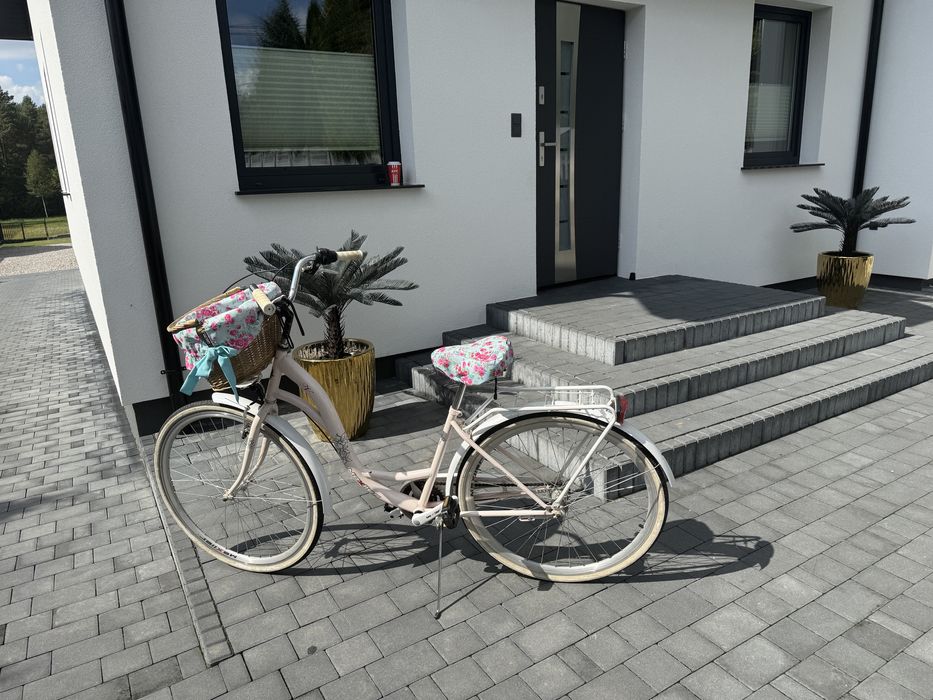 Rower miejski damka z koszem