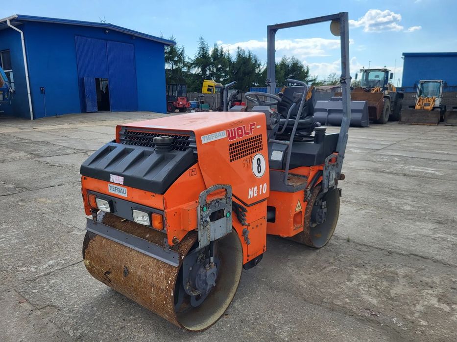 Hamm HD 10 spr z Niemiec stalowy  stalowo stalowy 3 tony wibracja nóż stan bdb