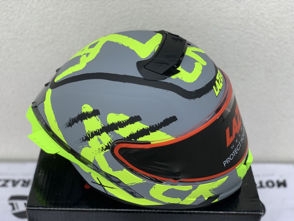 Kask motocyklowy Lazer rafale Evo SR Street fluo, Matt, Poliweglan!