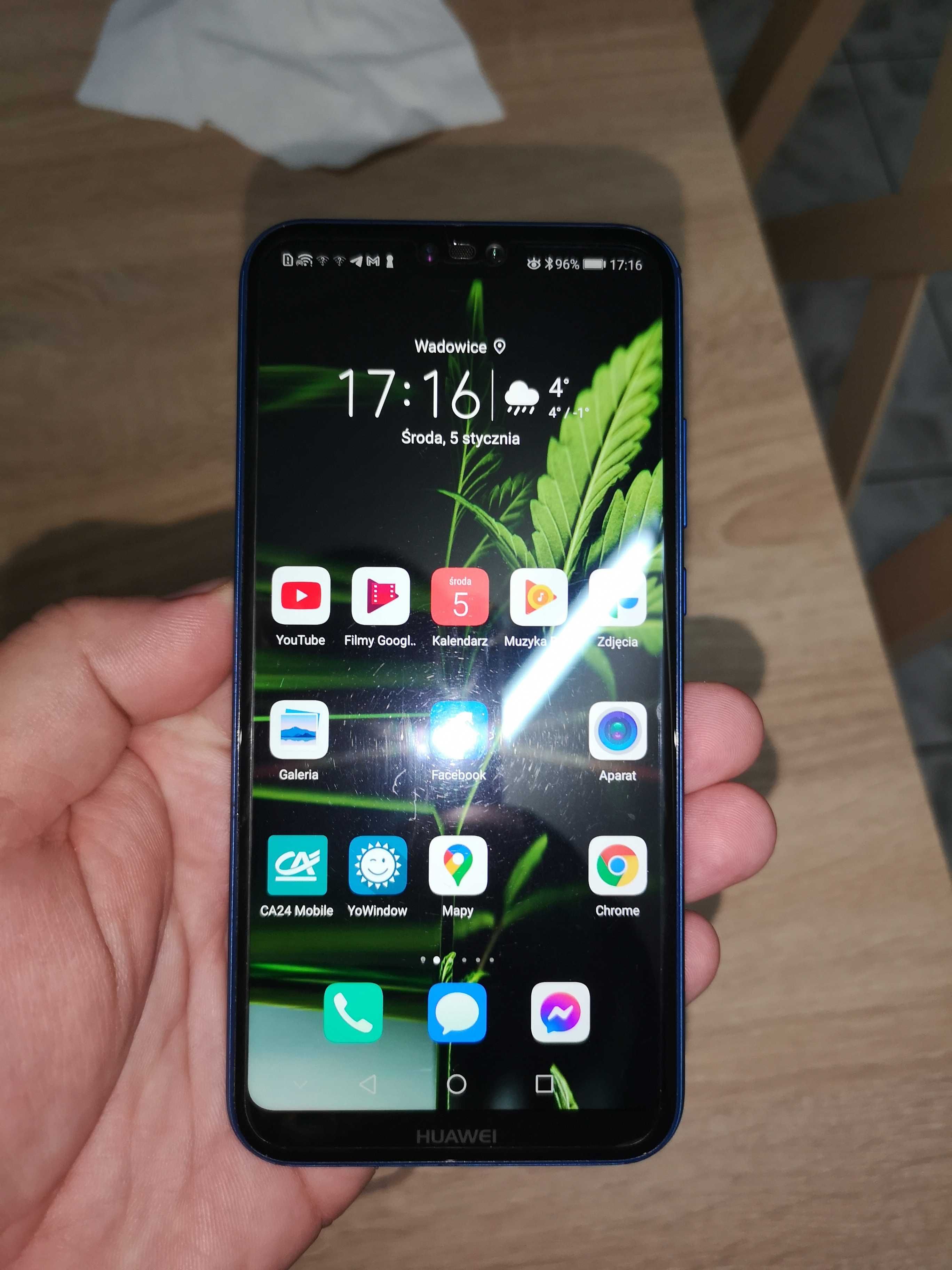 huawei p20 lite-bardzo dobry stan,bogaty zestaw