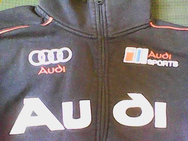 bluza audi sport czarna duza ilosc loga wyszywane  tania wysylka