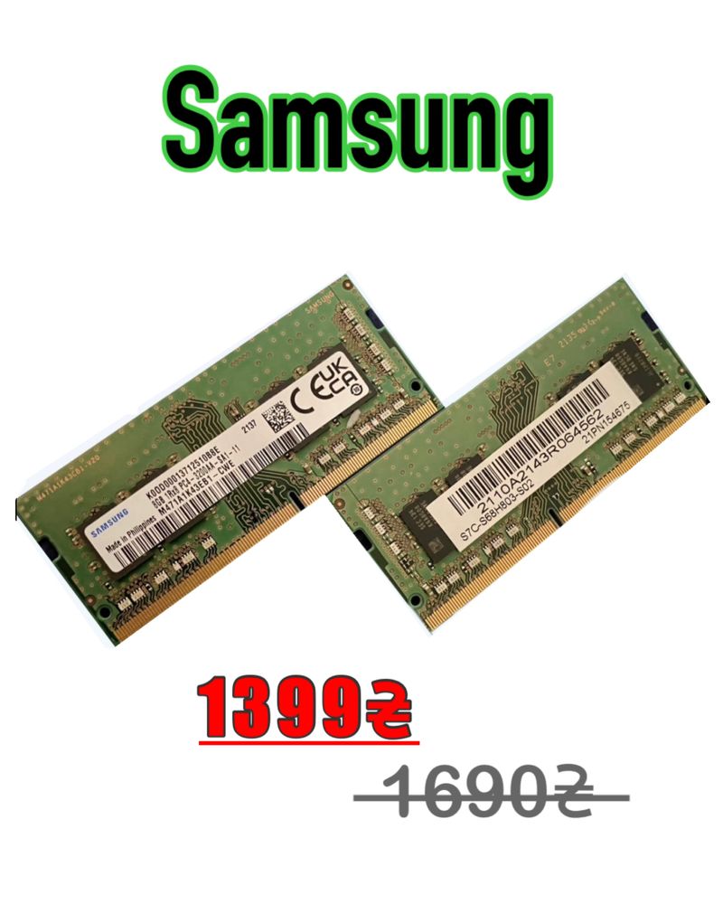 Samsung DDR4 8Gb2Rx8 3200MhzPC4-3200AAMADE IN PHILIPPINES