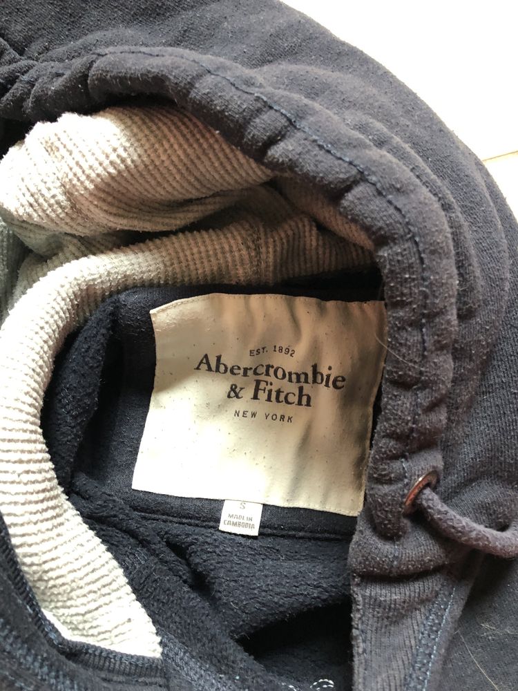 Bluza Abercrombie&Fitch z kapturem granat