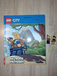 Książka LEGO city na Tropie przygody + 2 figurki archeologów i wąż