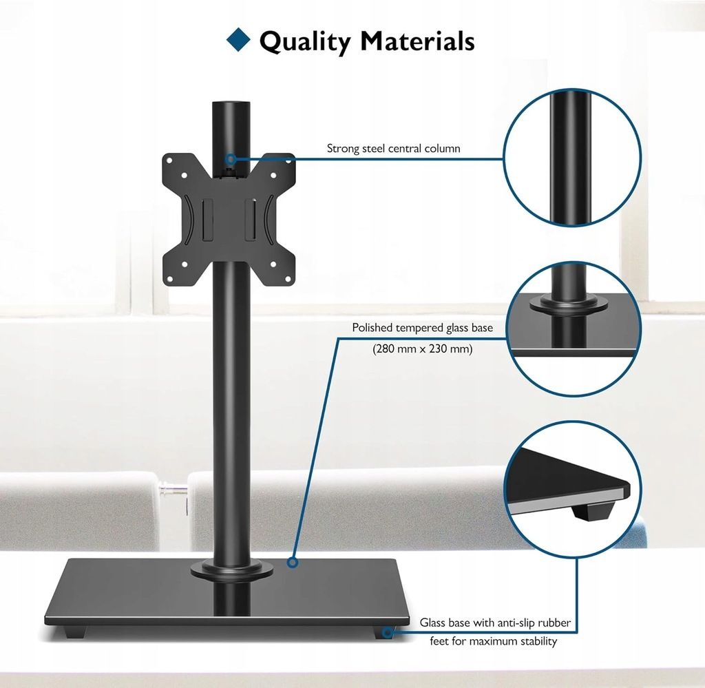 BONTEC Uchwyt do Monitora Cale Plat/Curved Ekran do 10 kg