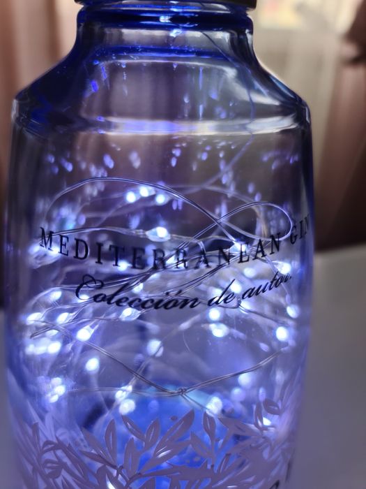 Candeeiro led garrafa gin