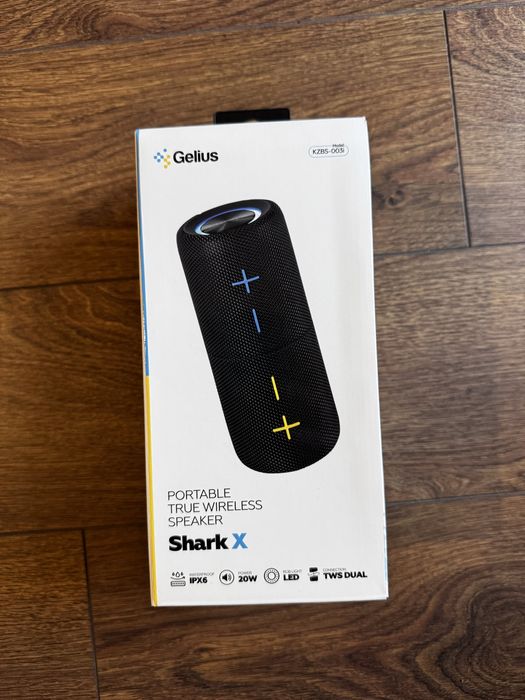 Bluetooth колонка Gelius Shark X KZBS-003i Black (Нова)