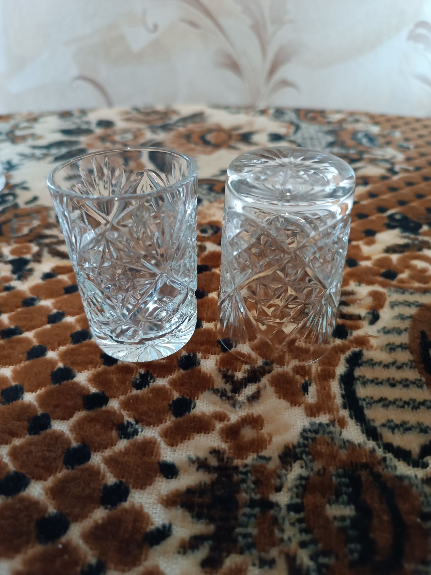 Набор рюмок хрустальных стопки стаканчики советские