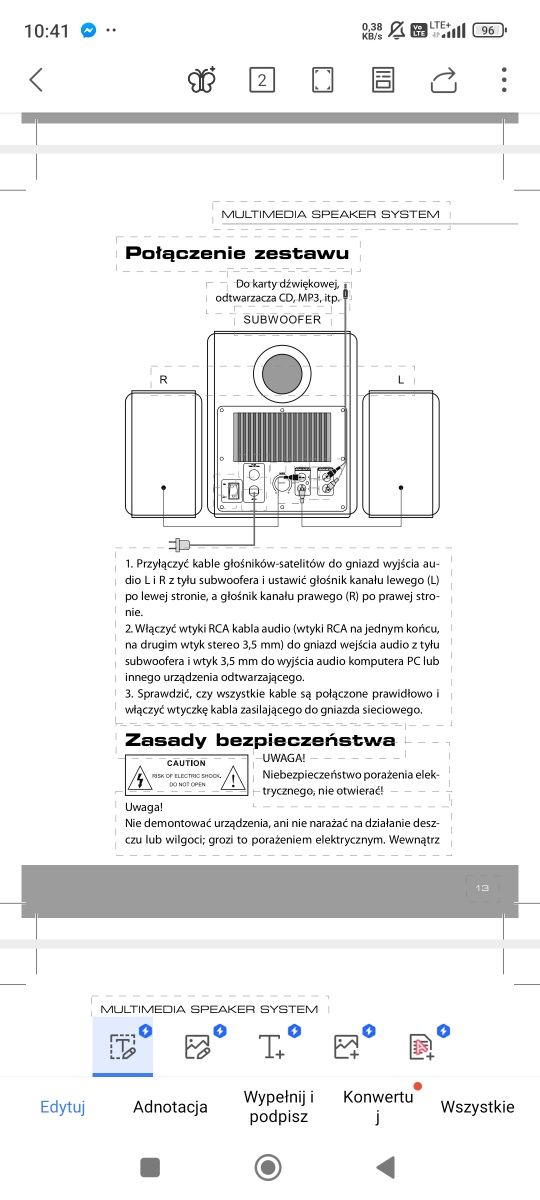 Głośniki MODECOM Mulimedia Speaker MC-2110