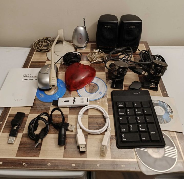 Conjunto de Acessórios de retro PC e Informática