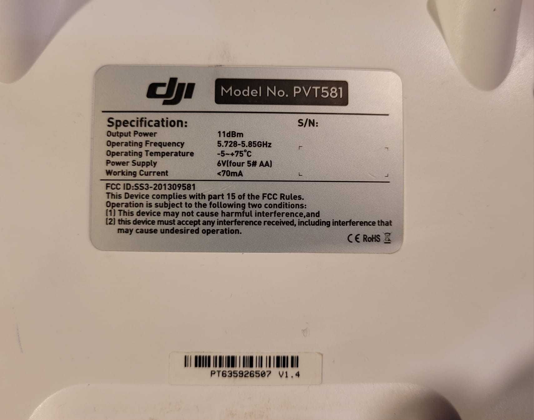 Kontroler do drona DJI Phantom Model No. PVT581