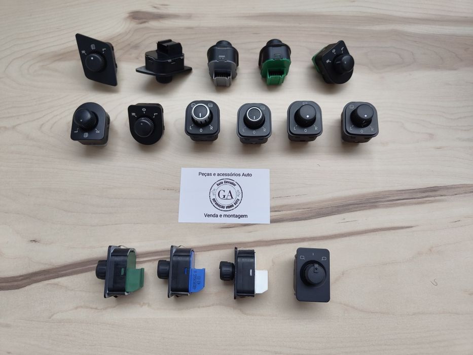 Botão comando espelhos VW Golf Passat Skoda Beetle Seat Audi Polo