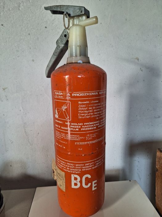 Gaśnica 2kg zabytkowa PRL łódzkie