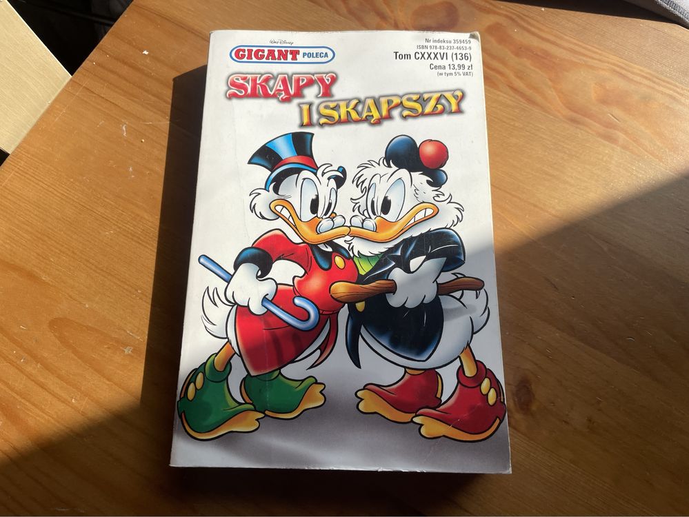 Komiks o Kaczorze Donaldzie „Skąpy i skąpszy” Gigant poleca/Disney