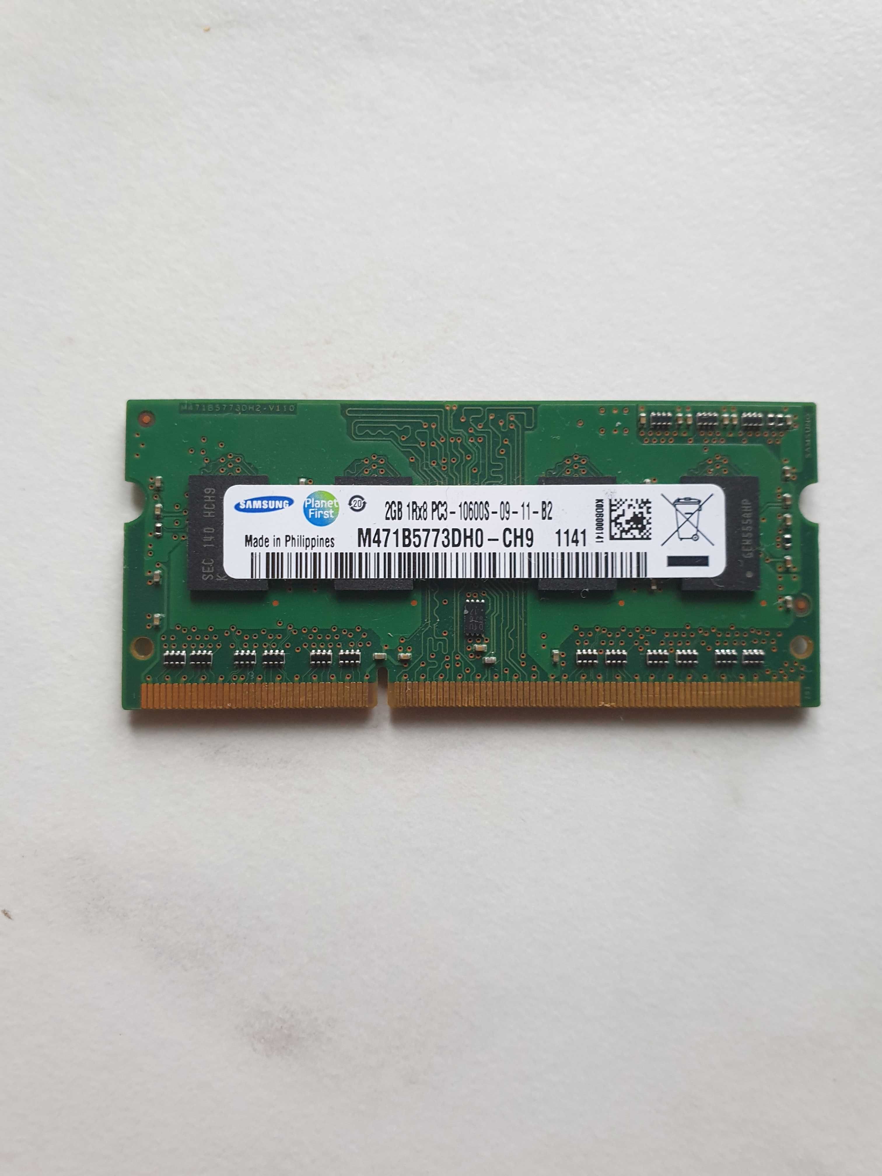 Оперативная память Samsung ddr3 2 Gb 1Rx8 PC3-10600S-09-11-B2