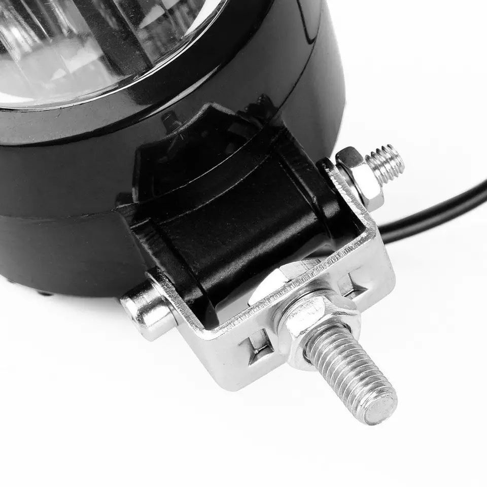 Par faróis LED auxiliares halo com suportes interruptor moto trail