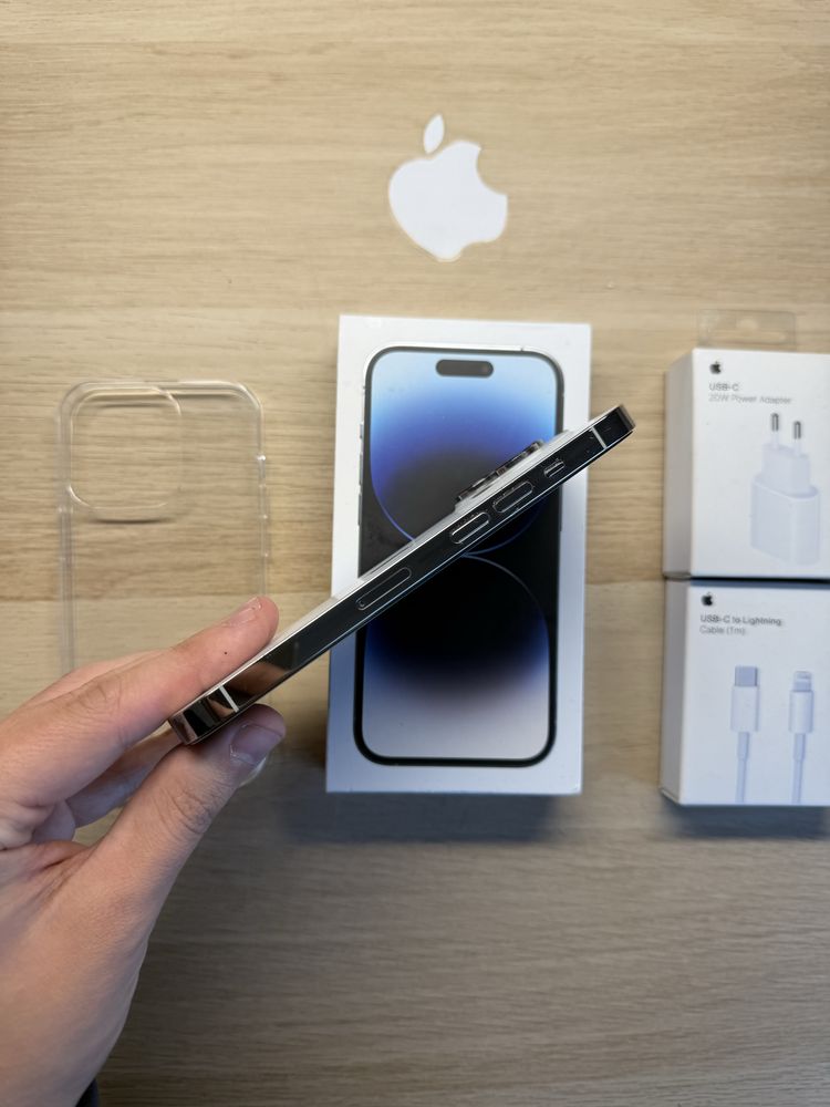 iPhone 14 Pro 128gb srebnry bateria 100% komplet
