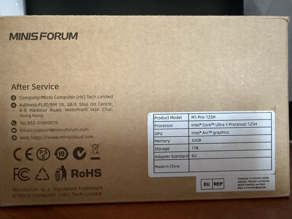 Компактний комютер Minisforum M1 Pro